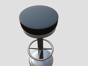 bar stool skin 3D Модель