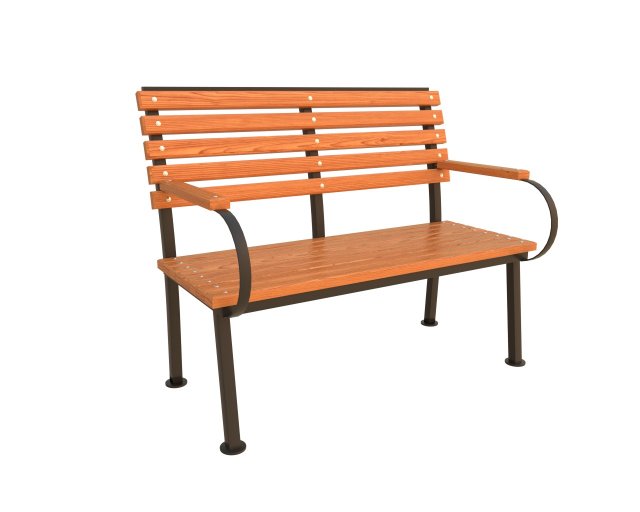 Bench 3D Model .c4d .max .obj .3ds .fbx .stl .blend 