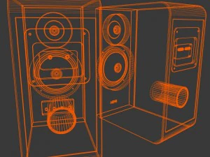 Alto-falantes Modelo 3D