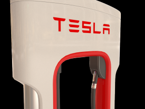Tesla electric station Model 3D