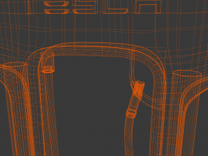 Tesla electric station Model 3D