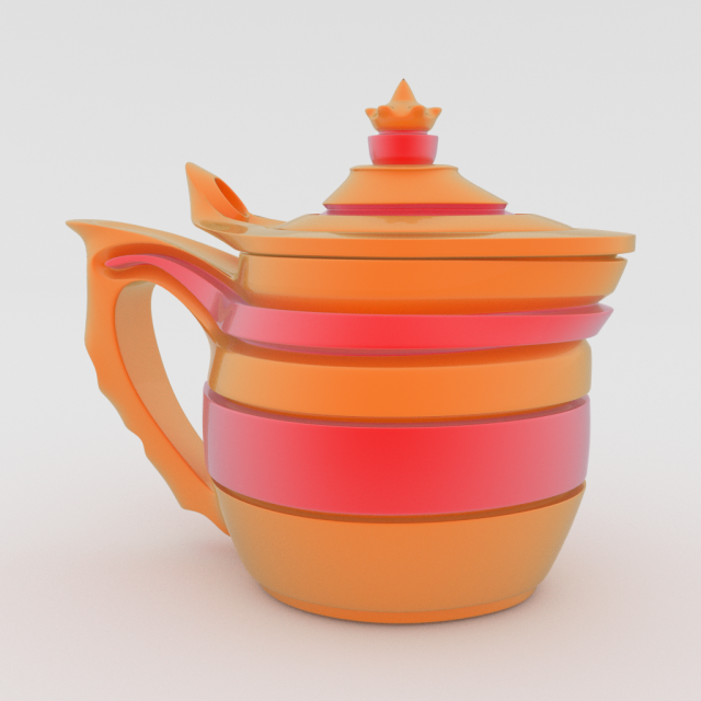 Tea infuser 3D Model .c4d .max .obj .3ds .fbx .stl .blend 