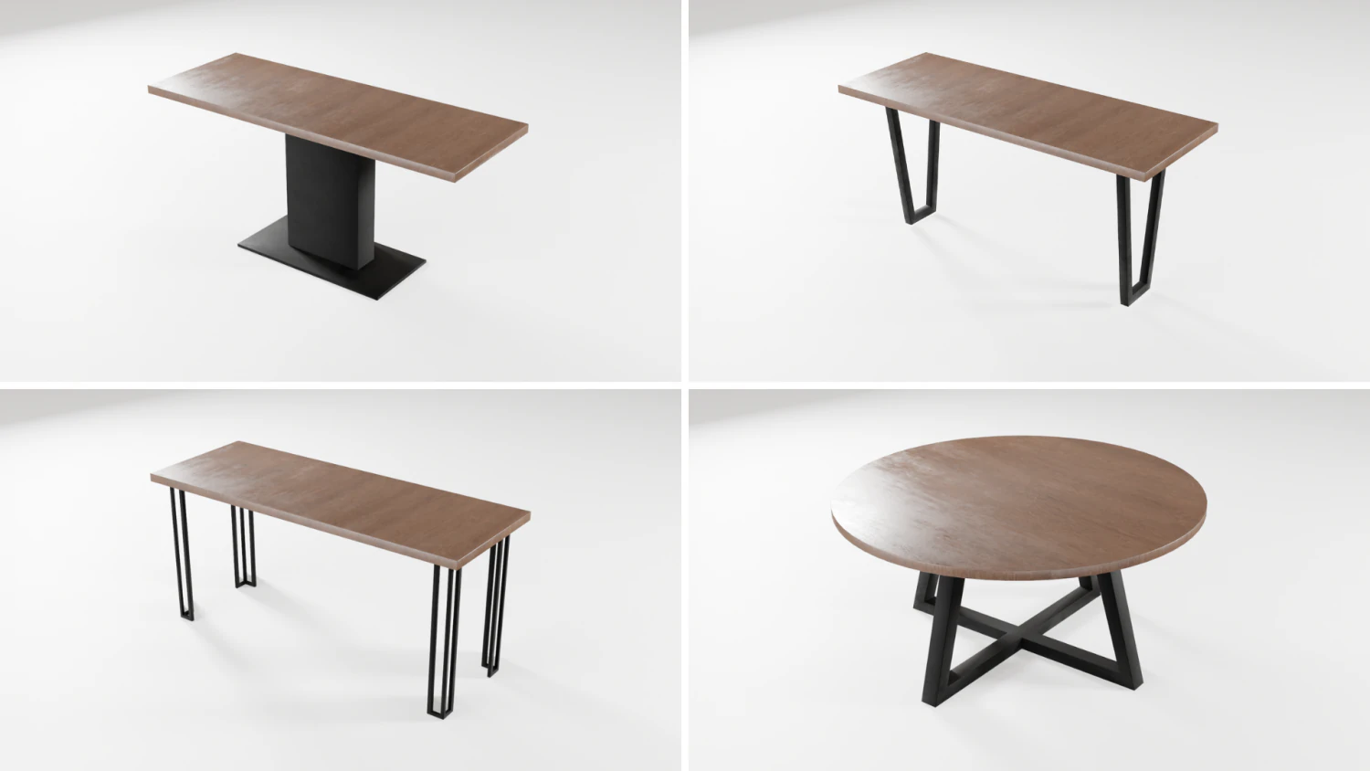 Tables in the loft 12 models 3D Model .c4d .max .obj .3ds .fbx .stl .blend 