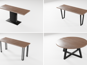Tables in the loft 12 models 3D 모델