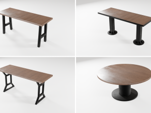 Tables in the loft 12 models 3D 모델