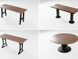 Tables in the loft 12 models 3D Model