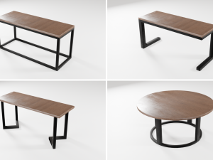 Tables in the loft 12 models 3D 모델