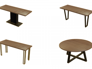 Tables in the loft 12 models 3D 모델