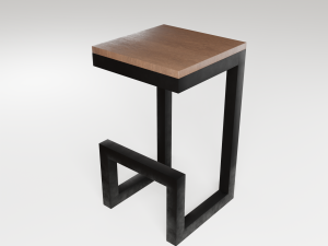 Chairs in the loft Model 3D