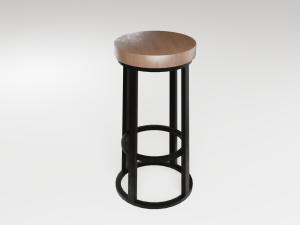 Chairs in the loft Model 3D