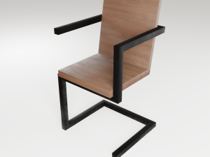 Chairs in the loft Model 3D