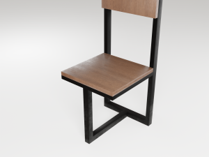 Chairs in the loft Model 3D