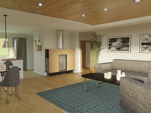 Blender 3D EEVEE Modern house 3D 모델