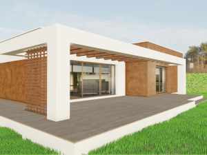 Blender 3D EEVEE Modern house 3D 모델
