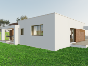 Blender 3D EEVEE Modern house 3D 모델