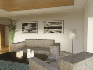 Blender 3D EEVEE Modern house 3D 모델