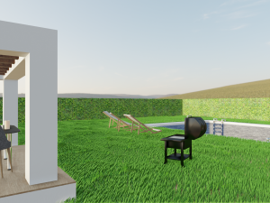 Blender 3D EEVEE Modern house 3D 모델