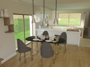 Blender 3D EEVEE Modern house 3D 모델