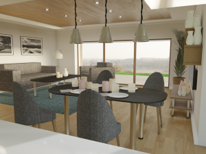Blender 3D EEVEE Modern house 3D 모델