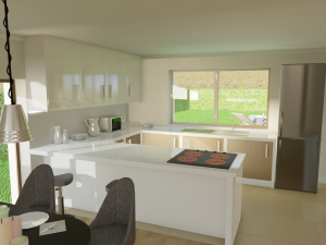 Blender 3D EEVEE Modern house 3D 모델