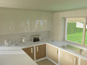 Blender 3D EEVEE Modern house 3D 모델