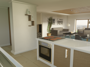 Blender 3D EEVEE Modern house 3D 모델