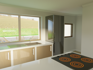 Blender 3D EEVEE Modern house 3D 모델