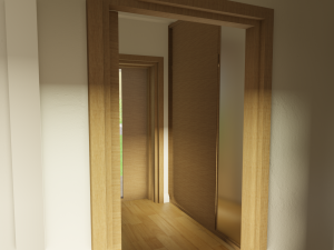 Blender 3D EEVEE Modern house 3D 모델