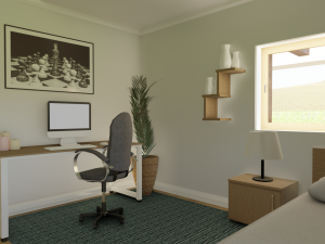 Blender 3D EEVEE Modern house 3D 모델