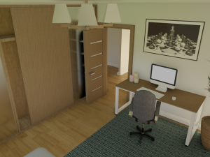 Blender 3D EEVEE Modern house 3D 모델