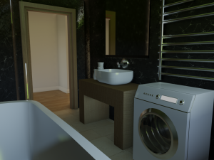 Blender 3D EEVEE Modern house 3D 모델