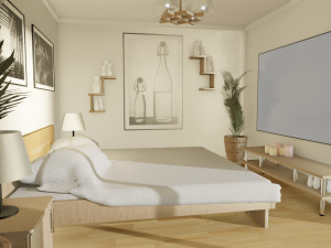 Blender 3D EEVEE Modern house 3D 모델
