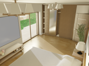 Blender 3D EEVEE Modern house 3D 모델