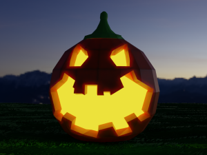 Halloween low poly pack Model 3D