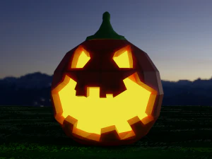 Halloween low poly pack 3D Model
