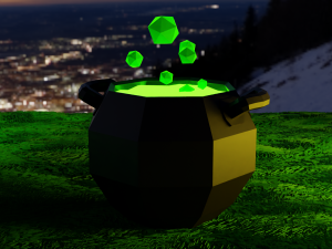 Halloween low poly pack Model 3D