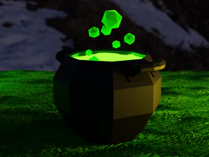 Halloween low poly pack 3D Model