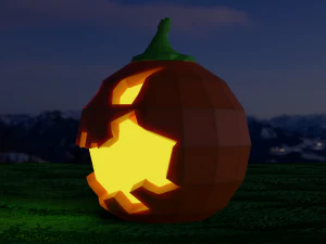 Halloween low poly pack 3D Model