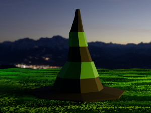 Halloween low poly pack Model 3D