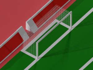 Football Soccer stadium Low-poly Modelo 3D
