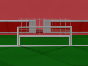 Football Soccer stadium Low-poly Modelo 3D