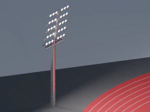 Football Soccer stadium Low-poly 3D Model