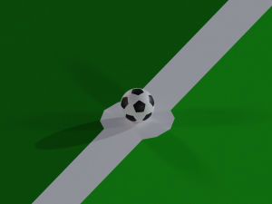 Football Soccer stadium Low-poly Modelo 3D