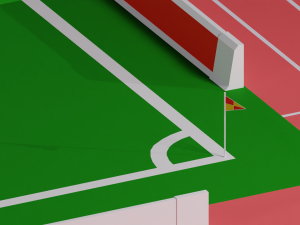 Football Soccer stadium Low-poly Modelo 3D