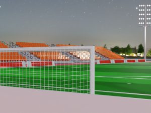 Football Soccer stadium Low-poly Modelo 3D