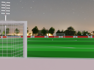 Football Soccer stadium Low-poly Modelo 3D