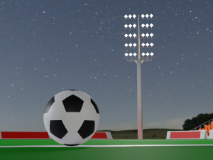 Football Soccer stadium Low-poly Modelo 3D