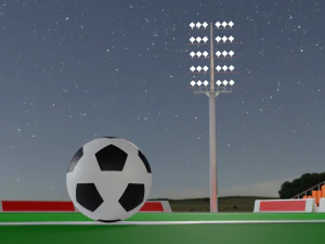 Football Soccer stadium Low-poly 3D Model