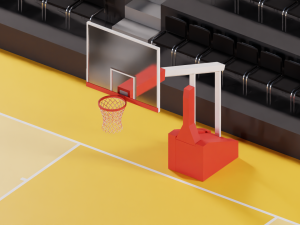 Basketball Arena LowPoly style 3D-Modell