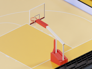 Basketball Arena LowPoly style 3D-Modell